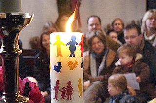 Kerze im Krabbelgottesdienst