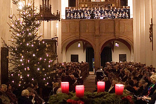 Thomanerchor singt in der Leipziger Thomaskirche
