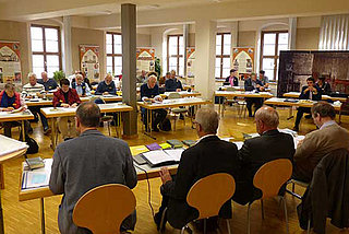 Beratungen im Wittenberger Colleg (Bild: Trieschmann)